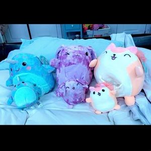 bundle set of three squishmallows!!